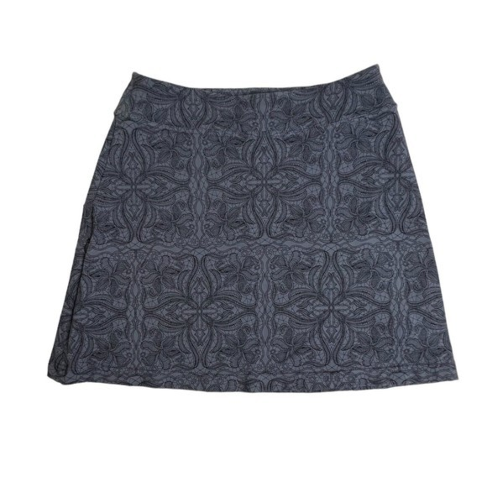 Athleta Womens Gray Paisley Print Mini Skirt Size‎ XS